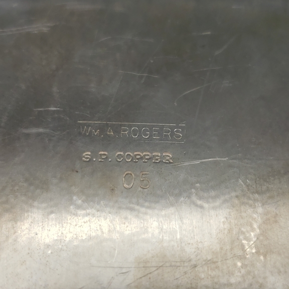 Vintage WM A Rogers Silver Plate Vanity Tray Dish - Picture 5 of 5